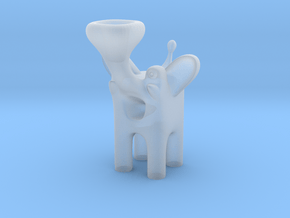 Happy Elephant - Box Animal in Clear Ultra Fine Detail Plastic