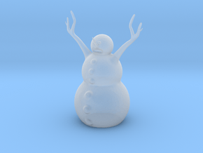 Snow Man in Clear Ultra Fine Detail Plastic