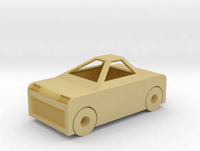 Toy Car in Tan Fine Detail Plastic