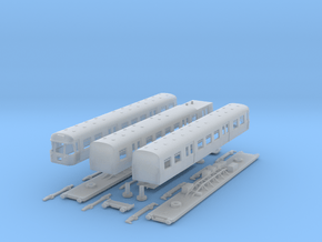 Class 303 " Blue Train" in N Gauge in Clear Ultra Fine Detail Plastic
