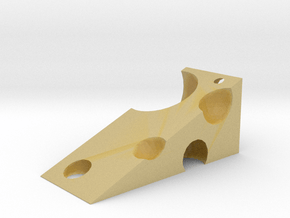 Cheese Wedge in Tan Fine Detail Plastic