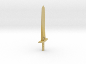 Mini Sword - Letter Opener in Tan Fine Detail Plastic