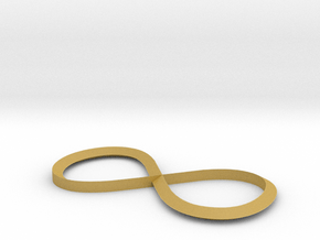 Infinity Ring in Tan Fine Detail Plastic