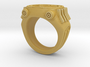 Rotary engine Ring (10) in Tan Fine Detail Plastic