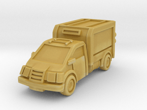 Box Truck in Tan Fine Detail Plastic