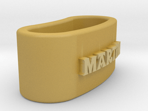 MARTIN 3D Napkin Ring with lauburu in Tan Fine Detail Plastic