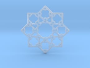 Octostar Pendant in Clear Ultra Fine Detail Plastic