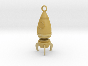 Rocket Pendant - Type-1A in Tan Fine Detail Plastic