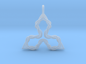 Ko3 Pendant in Clear Ultra Fine Detail Plastic