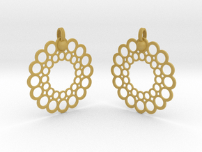 Rings Earrings in Tan Fine Detail Plastic