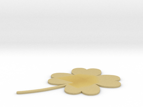[1DAY_1CAD] 4 LEAVES CLOVER in Tan Fine Detail Plastic