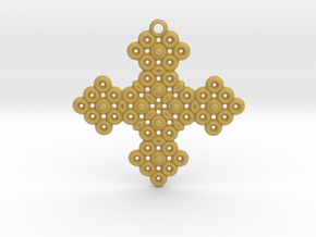 PGon Cross in Tan Fine Detail Plastic