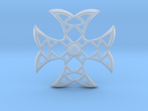 Pointed Cross in Clear Ultra Fine Detail Plastic