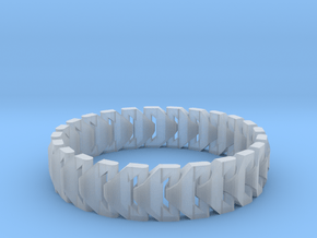 Large Articulating Print in Place Bracelet Version in Clear Ultra Fine Detail Plastic