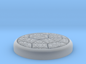 Fancy 1" Circular Miniature Base Plate in Clear Ultra Fine Detail Plastic