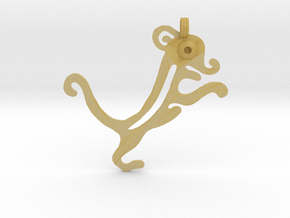 Animal Pendant in Tan Fine Detail Plastic