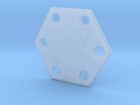 Hexagon Lamellar Armor in Clear Ultra Fine Detail Plastic