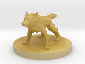 Wolf - Wolf in Tan Fine Detail Plastic