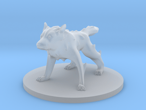 Wolf - Giant Wolf in Clear Ultra Fine Detail Plastic