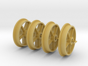 RSQW1 Rhosydd Slate Quarry 5 Spoke Wheels (SM32) in Tan Fine Detail Plastic