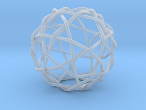 Knotty fullerene in Clear Ultra Fine Detail Plastic