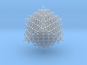 512 Tetrahedron Grid in Clear Ultra Fine Detail Plastic