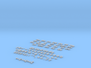 Alphanumeric Arial Characters in Clear Ultra Fine Detail Plastic