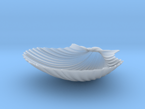 Scallop Shell in Clear Ultra Fine Detail Plastic