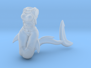 Anthropomorphic female light armor sharktaur 4 (HS in Clear Ultra Fine Detail Plastic
