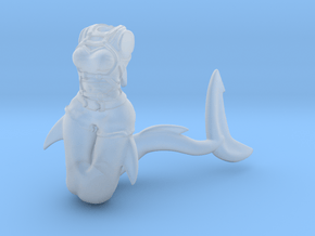 Anthropomorphic female light armor sharktaur 3 (HS in Clear Ultra Fine Detail Plastic