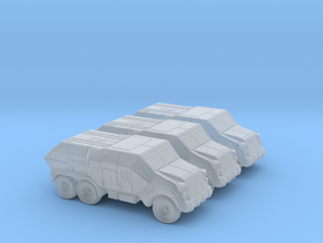 Sci Fi Transport Vehicles (3 included) – 6mm in Clear Ultra Fine Detail Plastic