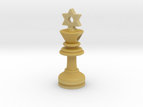 MILOSAURUS Jewelry David Star Chess King Pendant in Tan Fine Detail Plastic