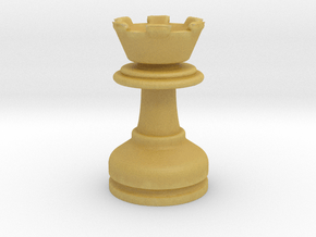 MILOSAURUS Chess MINI Staunton Rook in Tan Fine Detail Plastic