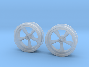Halibrand Spindle wheels 1:16 in Clear Ultra Fine Detail Plastic
