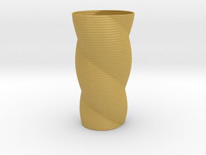 Chord Vase Redux in Tan Fine Detail Plastic