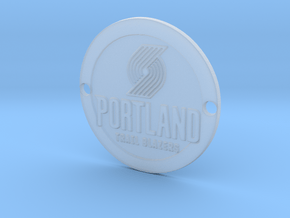 Portland Trail Blazers Custom Sideplate 1 in Clear Ultra Fine Detail Plastic