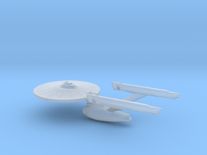 Federation Enterprise-A Cruiser  (1/3750) in Clear Ultra Fine Detail Plastic