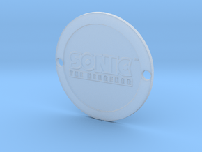 Sonic the Hedgehog Custom Sideplate 1 in Clear Ultra Fine Detail Plastic