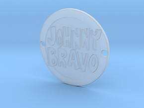 Johnny Bravo Sideplate 1 in Clear Ultra Fine Detail Plastic
