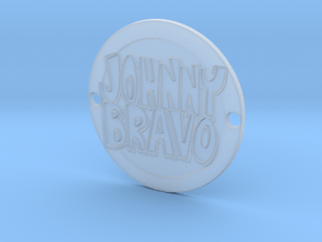 Johnny Bravo Sideplate 2 in Clear Ultra Fine Detail Plastic