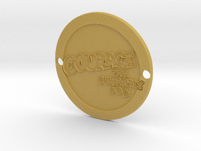 Courage the Cowardly Dog Sideplate  in Tan Fine Detail Plastic