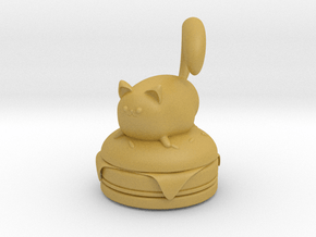 Cat on a Burger in Tan Fine Detail Plastic