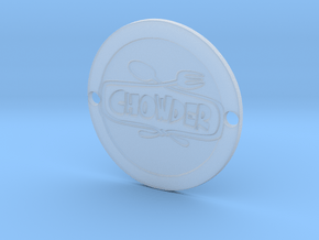 Chowder Sideplate in Clear Ultra Fine Detail Plastic