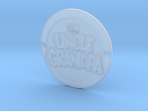 Uncle Grandpa Sideplate  in Clear Ultra Fine Detail Plastic