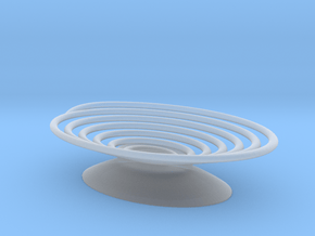 Spiral Soap Dish in Clear Ultra Fine Detail Plastic