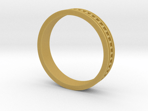 Channel ring with diamonds in Tan Fine Detail Plastic