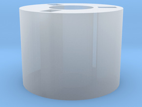 Part12 Led holder for energy chamber in Clear Ultra Fine Detail Plastic