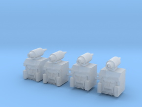 Heads for Sweep Kreons (Set 2 of 2) in Clear Ultra Fine Detail Plastic