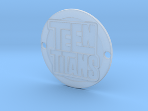 Teen Titans Sideplate  in Clear Ultra Fine Detail Plastic