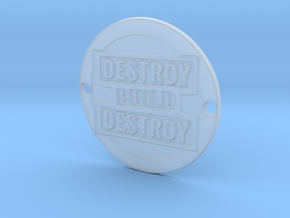 Destroy Build Destroy Sideplate  in Clear Ultra Fine Detail Plastic